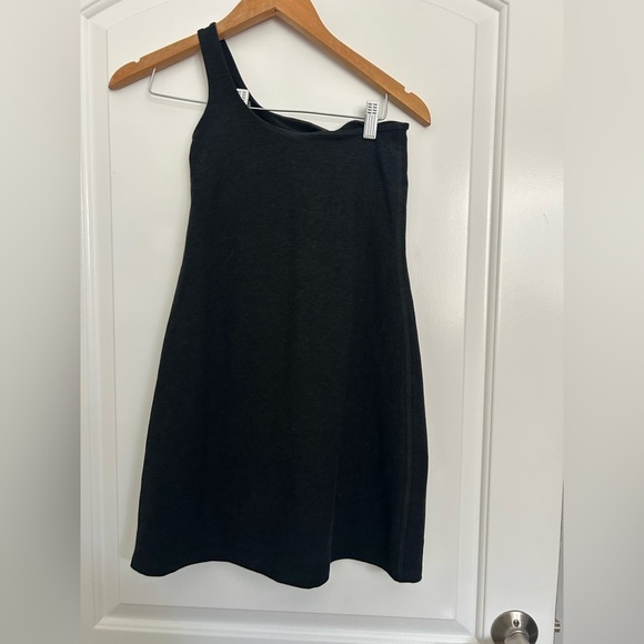 Beyond Yoga Spacedye One and Only Mini One Shoulder Tennis Dress Black size XS - Picture 8 of 9